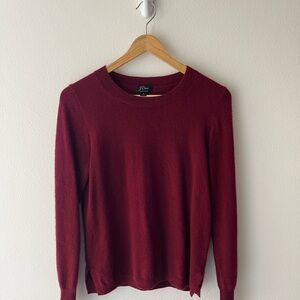 J. Crew Burgundy CASHMERE Sweater
